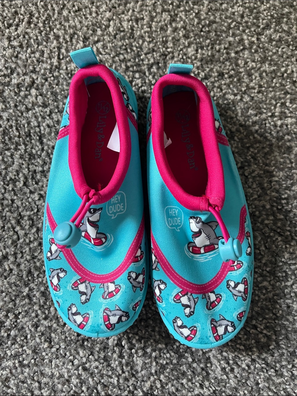 Kids Aqua Water Shoes - Turquoise & Pink. Brand new, no tags